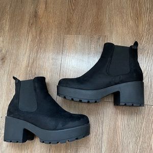 NEW Chunky Black Booties